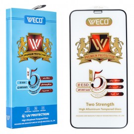 بسته 10 عددی گلس ویکو (WECO) مناسب برای گوشی iPhone Xs Max/11 ProMax/6.5