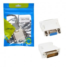 تبدیل VGA به DVI 24+5 Pin رویال (Royal)