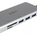 هاب 11 پورت و رابط تایپ سی هیسکا (HISKA) مدل HR-55
