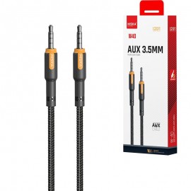 کابل 1 به 1 صدا (AUX) هیسکا (HISKA) طول 1.2 متر مدل W40