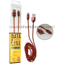 کابل Micro USB کنفی پک بلند DATA LINE قرمز