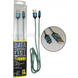 کابل Micro USB کنفی پک بلند DATA LINE آبی