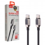 کابل تایپ سی به تایپ سی (Type-C To Type-C) PD هیسکا (HISKA) طول 1 متر مدل LX-833CC