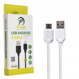 کابل اندروید (MicroUSB) پی نت (P-net) طول 2 متر مدل PM.302