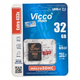 رم موبایل ویکومن (Vicco man) مدل 32GB MicroSDHC EXTRA 433X خشاب دار
