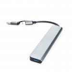 هاب 7 پورت و رابط تایپ سی + USB3.0 کی لینک (KLINK) مدل K-2304UT