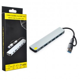 هاب 7 پورت و رابط تایپ سی + USB3.0 کی لینک (KLINK) مدل K-2304UT