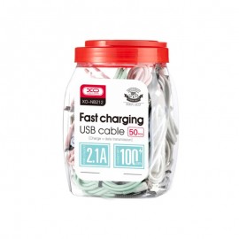 بسته 50 عددی کابل اندروید (MicroUSB) ایکس او (XO) طول 1 متر مدل XO-NB212
