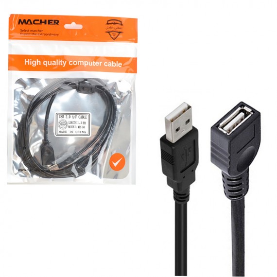 کابل افزایش طول USB طول 1.5 متر MACHER مدل MR-84