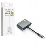 کابل تبدیل Type-C To HDMI & VGA کی لینک (KLINK) مدل K-2125
