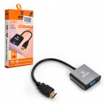 تبدیل HDMI TO VGA همراه کابل صدا انزو (ENZO) مدل HD-42