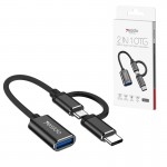 کابل تبدیل تایپ سی و اندروید به USB (OTG) یسیدو (Yesido) مدل GS02