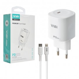 شارژر دیواری 20 وات + کابل آیفون وابی (VABi) مدل H7