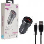 شارژر فندکی 2 پورت کلومن (KOLUMAN) مدل KC-C07