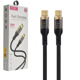 کابل تایپ سی به تایپ سی (Type-C to Type-C) کلومن (KOLUMAN) طول 1 متر مدل KD-71