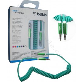 کابل 1 به 1 صدا فنری 1.8 متری Belkin سبز