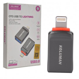 تبدیل OTG (USB To Lightning) کلومن (KOLUMAN) مدل K-OT16