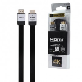 کابل 3D HDMI فلت 4K سونی (Sony) طول 3 متر مدل DLC-HE20HF
