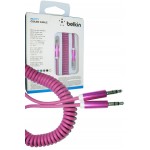 کابل 1 به 1 صدا فنری 1.8 متری Belkin صورتی