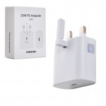 شارژر تک پورت سه شاخه اروپایی سامسونگ (Samsung) 25W مدل EP-TA800NBEGAE گارانتی تراشه
