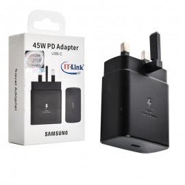 کلگی شارژر 45 وات سه شاخه اروپایی سامسونگ (Samsung) مدل EP-TA845 گارانتی آی تی لینک