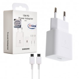 شارژر دیواری 15 وات +کابل (Type-C to Type-C) سامسونگ (Samsung) مدل EP-T1510 گارانتی آی تی لینک