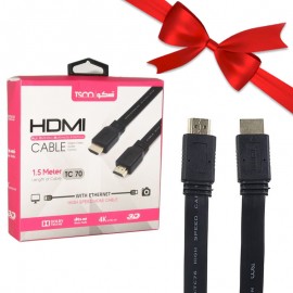 بسته 1+10 کابل 1.4 HDMI تسکو (TSCO) مدل TC 70 طول 1.5 متر (یک عدد هدیه)