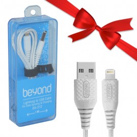 بسته 3+10 کابل آیفون (Lightning) کنفی بیاند (Beyond) طول 1 متر مدل BA-312 (سه عدد هدیه)