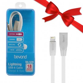 بسته 3+10 کابل آیفون (Lightning) بیاند (Beyond) طول 1 متر مدل BA-528 (سه عدد هدیه)