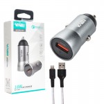 شارژر فندکی تک پورت + کابل آیفون وابی (VABi) 18W مدل C2