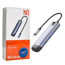 هاب 5 پورت و رابط تایپ سی + USB3.0 مک دودو (Mcdodo) مدل HU-7750