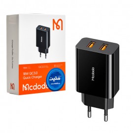 کلگی شارژر 18 وات 2 پورت مک دودو (Mcdodo) مدل CH-8910