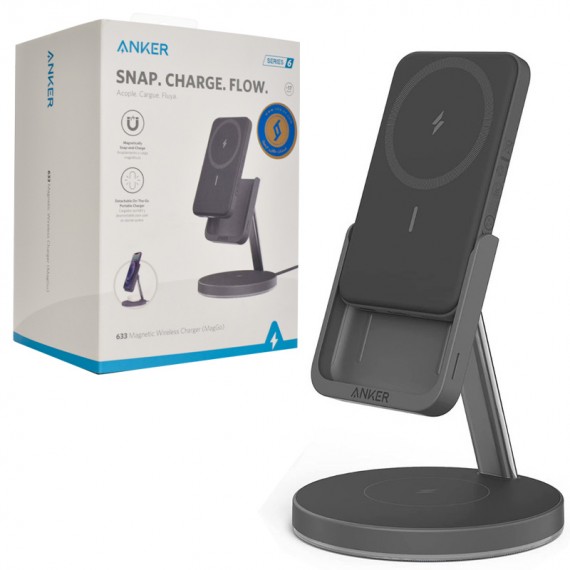 پایه نگهدارنده و شارژر بی سیم همه کاره موبایل انکر (ANKER) مدل B25A7211