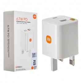 شارژر دیواری 67W وات 2 پورت + کابل تایپ سی شیائومی (Xiaomi) مدل MDY-K50-EF کپی