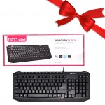 بسته 10 عددی کیبورد سیم دار تسکو (TSCO) مدل TK8024 PS2 + یک عدد رایگان