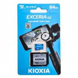 رم موبایل کیوکسیا (KIOXIA) مدل 64GB MicroSD U3 V30 EXCERIA خشاب دار