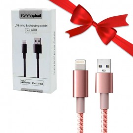بسته 1+10 کابل آیفون (lightning) تسکو (TSCO) طول 1.5 متر مدل TC I 400 (یک عدد هدیه)