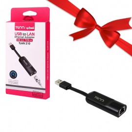 بسته 1+10 تبدیل Type-A (USB) به Rj45 (Lan) تسکو (TSCO) مدل TLAN210 (یک عدد هدیه)