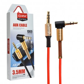 کابل 1 به 1 صدا (AUX) جی فوز (GFUZ) سری 90 درجه فنری طول 1 متر مدل AX-35