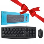 بسته 10 عددی کیبورد و موس سیم دار رپو (RAPOO) مدل NX1600 + یک عدد رایگان