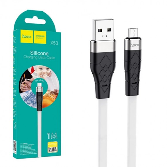 کابل اندروید (MicroUSB) فلت هوکو (hoco) طول 1 متر مدل X53