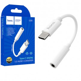 تبدیل تایپ سی به جک 3.5 میلی متر (Type-C to Aux) هوکو (hoco) مدل LS30