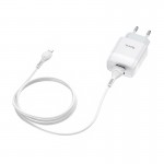 شارژر دیواری 2 پورت + کابل آیفون هوکو (hoco) مدل C73A