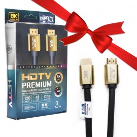 بسته 1+10 کابل HDMI 8K 2.1V تریپ لایت (Tripp.Lite) طول 3 متر (یک عدد هدیه)