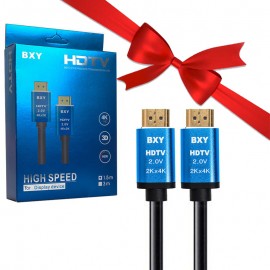 بسته 1+10 کابل HDMI 2.0V 2K*4K بی ایکس وای (BXY) طول 1.5 متر (یک عدد هدیه)