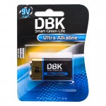 باتری کتابی دی بی کی (DBK) مدل 6LR61 9V Ultra Alkaline