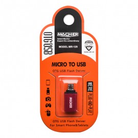 تبدیل MICRO OTG به USB فلزی مچر (Macher) مدل MR-129