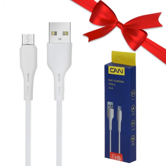 بسته 10 عددی کابل اندروید (MicroUSB) کن (CAN) طول 80 سانتی متر مدل 1115 + یک عدد رایگان