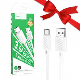 بسته 1+10 کابل تایپ سی (Type-C) هوکو (hoco) طول 1 متر مدل X88 (یک عدد هدیه)