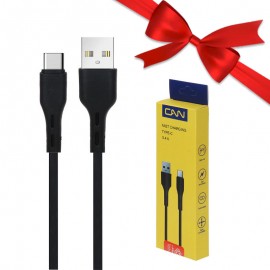 بسته 1+10 کابل تایپ سی (Type-C) کن (CAN) طول 90 سانتی متر مدل 1116 (یک عدد هدیه)